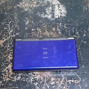 Nintendo DS Lite Console Cobalt Blue Black USG-001 Handheld System & Stylus